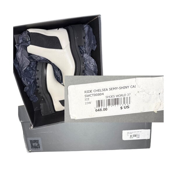 Zadig & Voltaire Ride Chelsea Boot White NEW - Picture 15 of 16